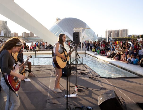 Concert at the City of Arts and Sciences in Valencia in Spain