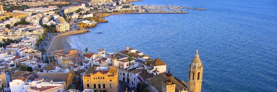 Beautiful panorama in Sitges for a corporate event or incentive trip