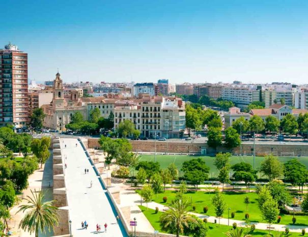 Turia park bridge Valencia