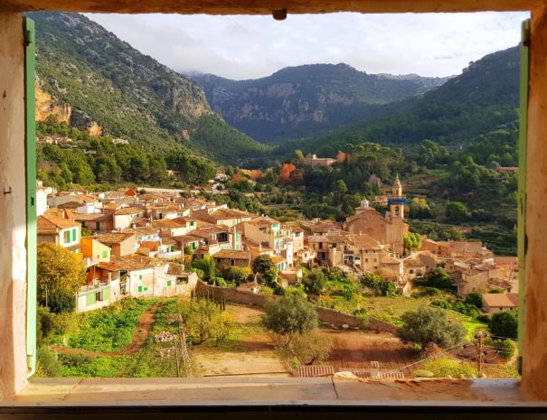 View over an authentic village in Mallorca