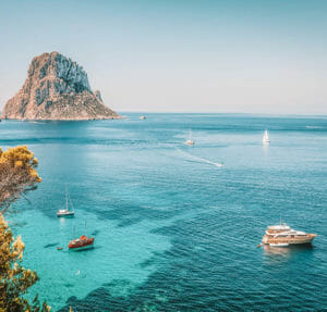 voyage à Ibiza sortie en bateau