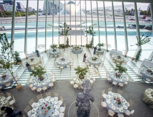Corporate event in the City of Arts and Sciences in Valencia in Spain