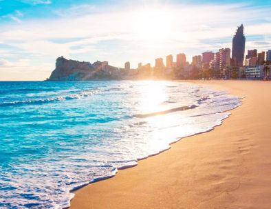 Beach in Valencia in Spain