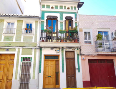 Maisons colorées à Valence en Espagne