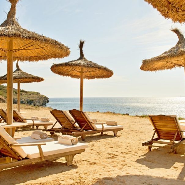 Private beach in Cap Rocat hotel in Mallorca