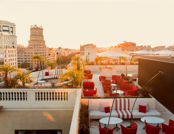 Pool and Rooftop Bar at Almanac Hotel in Barcelona