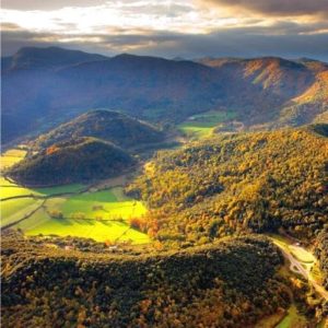 Paseo privado en la Garrotxa de Cataluña