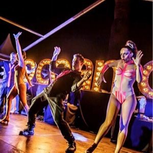 espectáculo de cabaret para una noche de gala