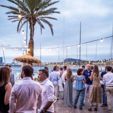 Diner cocktail Gala vue mer à Barcelone pour séminaire en Espagne