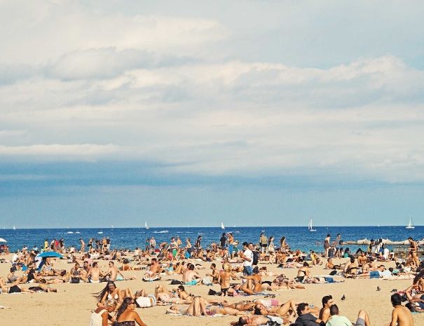 Barcelona guided by a local Barceloneta