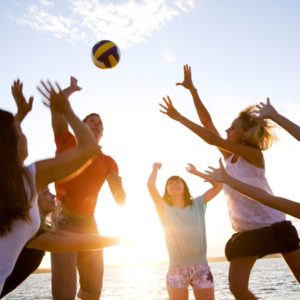 equipo de voleibol de playa en cataluña