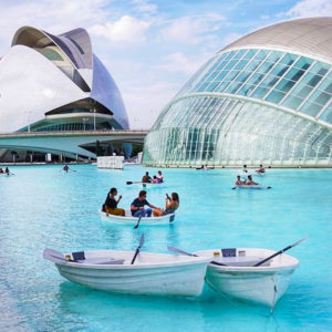 Activité bateau à la Cité des Arts et des Sciences de Valence