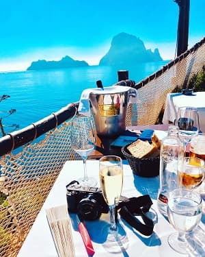 Repas avec vue Ibiza