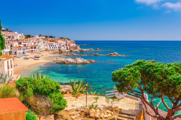 Plus belle plage sur la Costa Brava en Catalogne