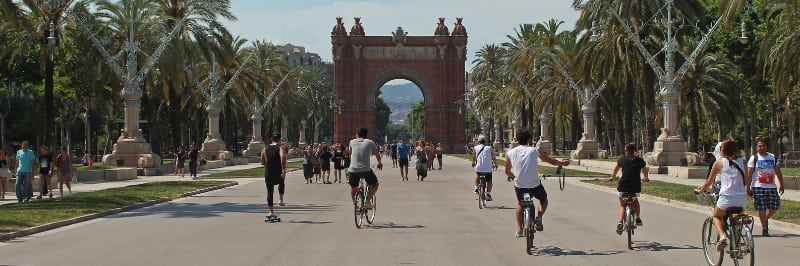 Visite éco-responsable à vélo à Barcelone comme activité team building