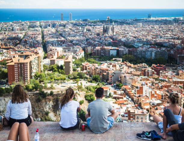 Vue Bunkers Carmel Barcelone