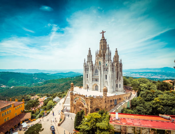 Vue Tibidabo Barcelone