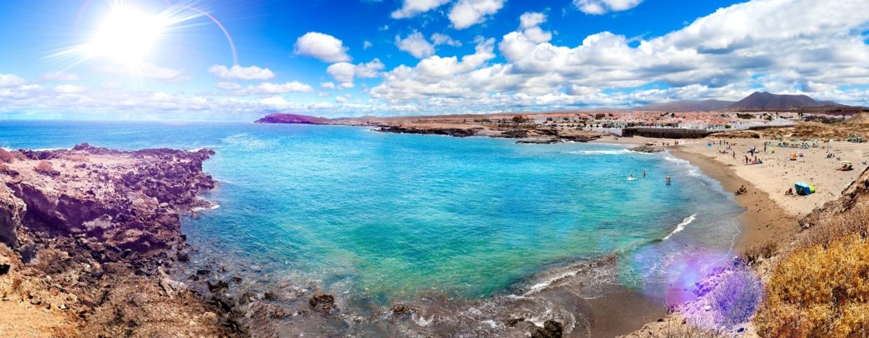 Panorama de plage et mer Tenerife