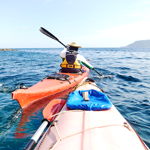 Sea kayaking in Lanzarote