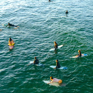 Surfing in Lanzarote