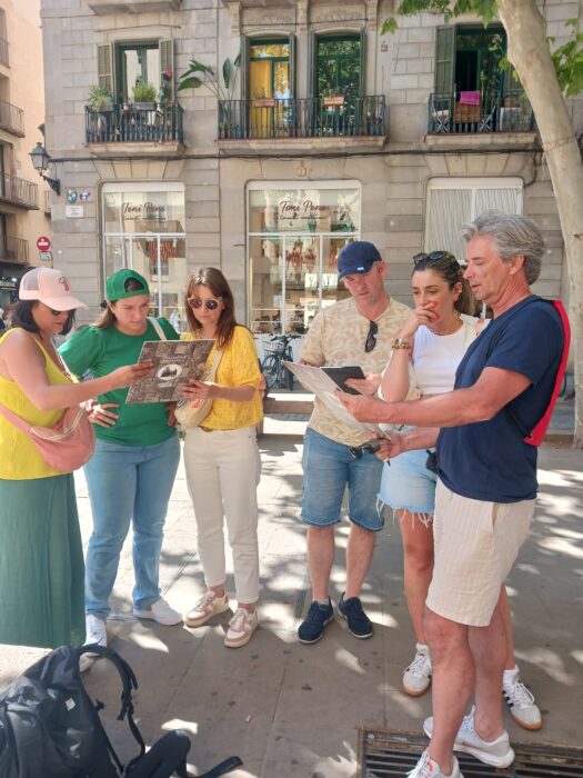 Chasse aux trésors à Barcelone.